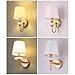 KEFA Gold Wireless Wall Sconces Battery Operated Wall Lights Set of 2, Cordless Wall Lamps with Remote & Rechargeable Bulb, Dimmable Battery Powered Wall Sconce for Living Room Bedside Vanity Hallway