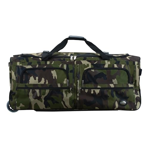 Rockland Rolling Duffel Bag, CAMO, 22'