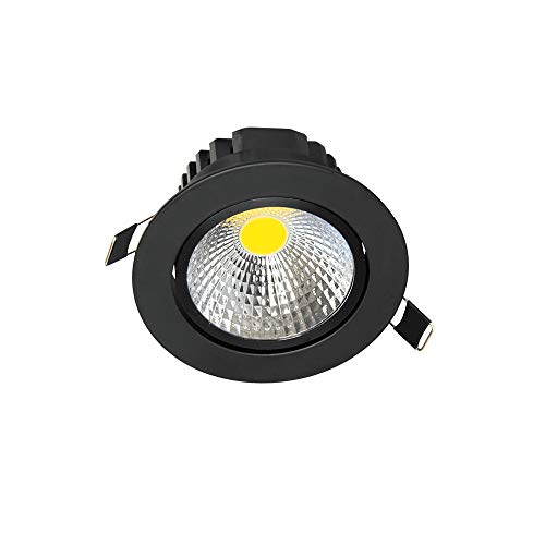 Preisvergleich Produktbild Mumnk Winkelverstellbar Deckeneinbauleuchte Strahler Runde Aluminium ultradünne Blendschutzplatte Downlight COB LED Business Leuchte Dekor Schlafzimmer Geschäft Office Store AC85-256v