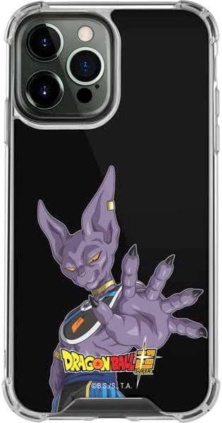 Skinit Clear Phone Case Compatible with iPhone 13 Pro Max - Officially Licensed Dragon Ball Super Goku Vegeta Super Ball Design
