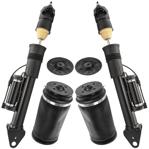 TRQ Air Suspension Kit Rear Compatible with 2007-2009 Mercedes-Benz GL320 2010-2012 GL350 2007-2012 GL450 2008-2012 GL550 ML320 2006-2011 ML350 2010-2011 ML450 2005-2007 ML500 2008-2011 ML550