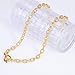 FRUMOS Layered necklaces for women cuban chain necklace for women 18K gold-plated necklace thickness chain Dainty fashion jewelry for Women Girls(Twisted thick chain)