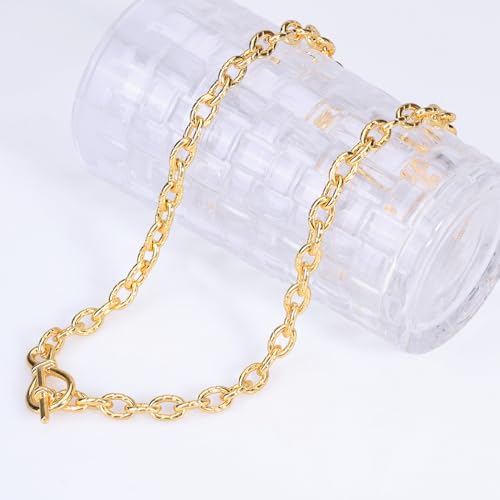 Layered necklaces for women Gold cuban chain necklace for women 18k gold choker necklace gold thickness chain Dainty fashion jewelry for Women Girls3