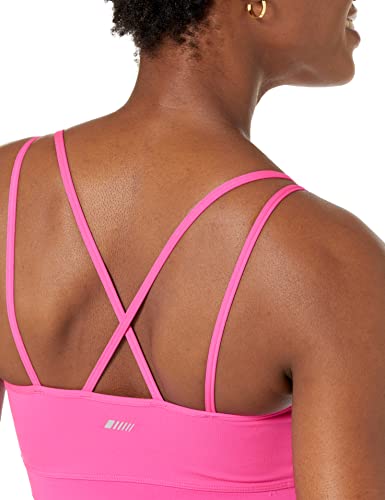 Image of Amazon Essentials Women's Comfy Padded Sports Bra, Active Sculpt Strappy Back, Removable Pads, Moisture Wicking