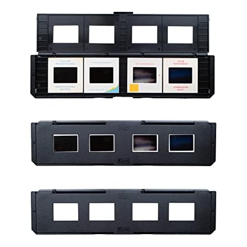 Magnasonic Long Tray Slide Film Holder for 35mm Compatible Film Scanners, Holds 4 Slides to Speed up Processing Time, Easy to Use, Gently Flattens and Protects Film Edges - Set of 3 (ST01) Cover