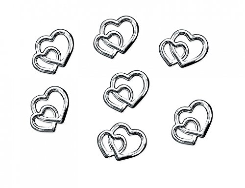Sideso® 25 Cuori Argento Decorazione parti sparse