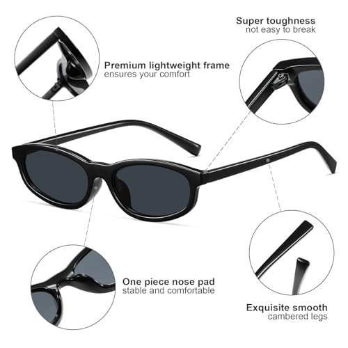 Image of 3 Pack Round Retro Sunglasses for Women Men, UV400 Protection