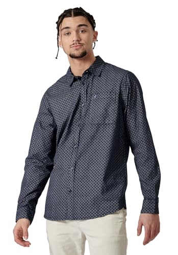Kaporal - Chemise Bleue imprimée Homme - Romer - M - Bleu