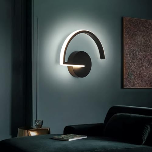Lámpara de pared LED curva para crear un ambiente moderno y luminoso en el dormitorio