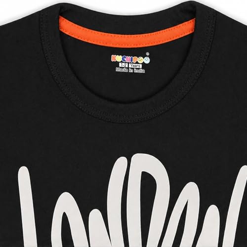 Image of Kuchipoo Boys Sleeveless Cotton Tshirts | Printed Round Neck Kids Tshirts for Summer Wear | Pack of 4