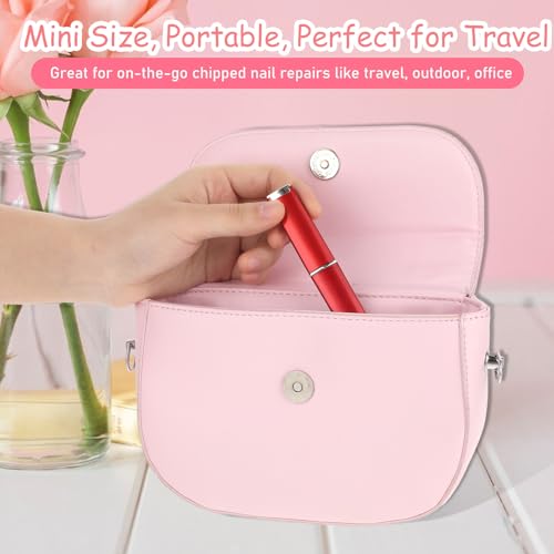 4 sztuki mini pilników szklanych do paznokci z etui, grubość 2 mm, dwustronny, mały pilnik do paznokci, szklany pilnik do paznokci, trwały pilnik kryształowy, do pedicure, paznokci żelowych