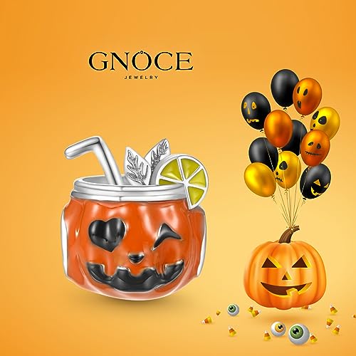 Image of GNOCE Halloween Charm Bracelet Fit Pandora Beads for Women Gift