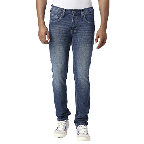Image of Pepe Jeans Machine Wash Cotton Blend Slim Fit Men's Jeans