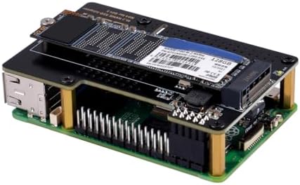 GeeekPi N04 M.2 NVMe to PCIe Adapter for Raspberry Pi 5, Support M.2 NVMe SSD 2230 2242 2260 2280