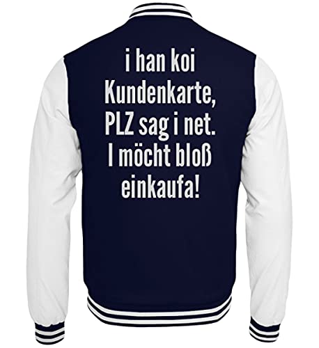 Veste de survêtement Collège Oxford bleu marine aux finitions premium coupe XS