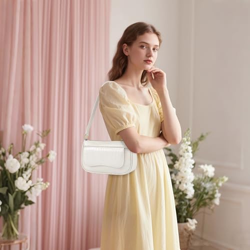 Image of RONSIN Small Shoulder Bags for Women Mini Shoulder Purse Trendy Hobo Bag RFID Underarm Handbag with Zipper Closure