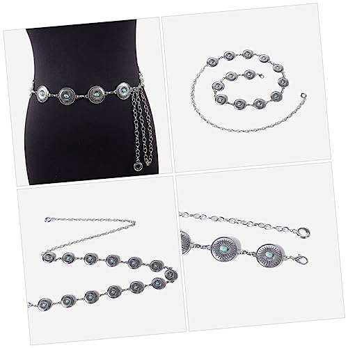 Cinturón de metal para mujer Gatuida ajustable que no daña la ropa 6