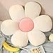 YYMM Cuscino Carino a Forma di Fiore, Cuscino da Pavimento Cuscino Decorativo Cuscino Decorativo Cuscino Peluche per la Lettura e Lounging Cuscino Comodo,Bianca