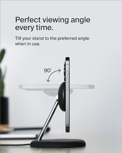 image for Belkin MagSafe-Compatible 3-in-1 Wireless Charger Stand 15W - Qi2-Cert