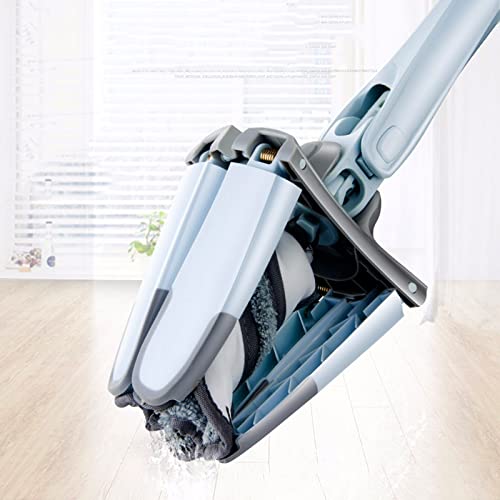 wischmopp Neue X-Typ-Mikrofaser-Boden-Mopp mit handfreier Waschweuche-Hand-Extrusion Indoor-Haushaltsreinigungswerkzeuge bodenwischer (Color : 3 Mop Head Gray)