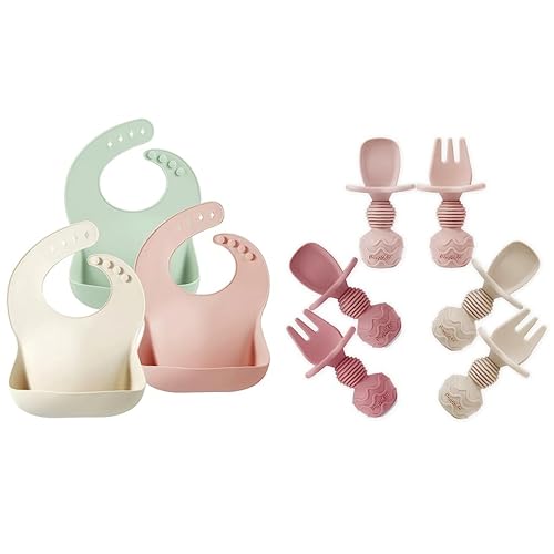 PandaEar Baby Bibs & Baby Spoons and Fork