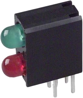 Pack of 5 5530121F LED Circuit Board Indicator Green Over Red 3MM PCMNT :RoHS