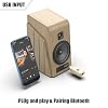 USB Bluetooth Car Kit [Stronger Mics& Noise Cancellation] &[Plug-and-Play] Bluetooth 5.3 Receiver Adapter for Car Music/Hands-Free Calls/Stereo Audio,(H222) Gold