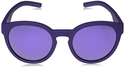 Polaroid Sunglasses Kids' PLD8019/S Polarized Round Sunglasses, Violet, 45 mm