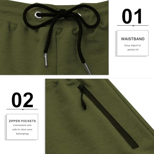 Image of PIDOGYM Men's 5 inch Gym Workout Shorts,Fitted Jogging Short Pants for Bodybuilding Running Training with Zipper Pockets
