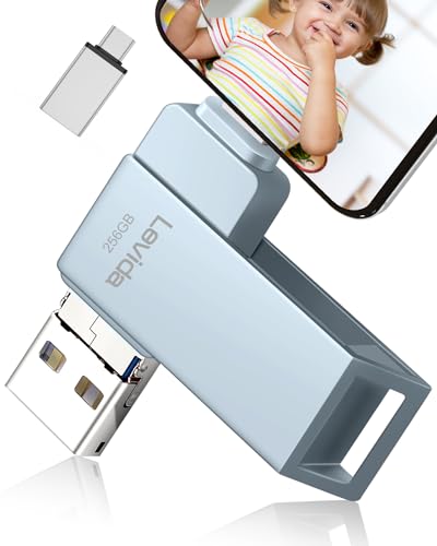 PenDrive - Memoria USB de 256GB por Smartphone 4 en 1 Pen Drive 3.0 Photo Stick Flash Drive USB...