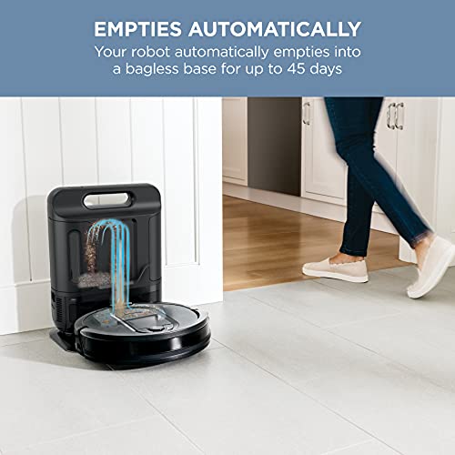 Shark IQ Robot Vacuum with Self-Empty Base Powerful Suction Wi-Fi Voice Command Total Home Mapping Perfect for Pets 0.17-Quarts Dust Cup Capacity Black (AV1002AE) by Shark - Image 2