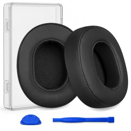 Replacement Ear Pads for Skullcandy Crusher Wireless Crusher EVO Crusher ANC Hesh3 HeshEVO HeshANC Venue ANC Headphones Earpads Ear Cushions Ear Cups Cover Repair Parts (Black)