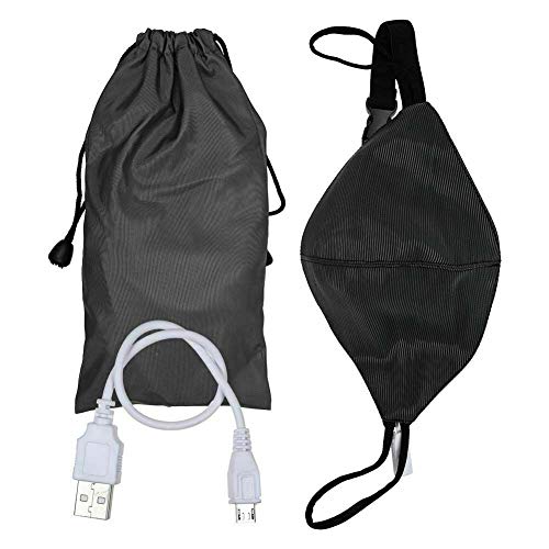 7 Color LED Rave Mask Light Up USB Rechargeable Glowing Luminous Dust Mask for Christmas Party Music Party Festival Dancing Rave Masquerade Costumes Men Women (Black) - Thumbnail 7