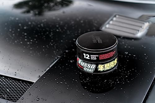 SOFT99 Fusso Coat 12 Months Wax Dark 200g - Hard Car Wax Polish – Auto Care Waterproof Hydrophobic Coating - Durable Paintwork Protection and High-Gloss Finish - Kit with an Applicator Pad - Image 6