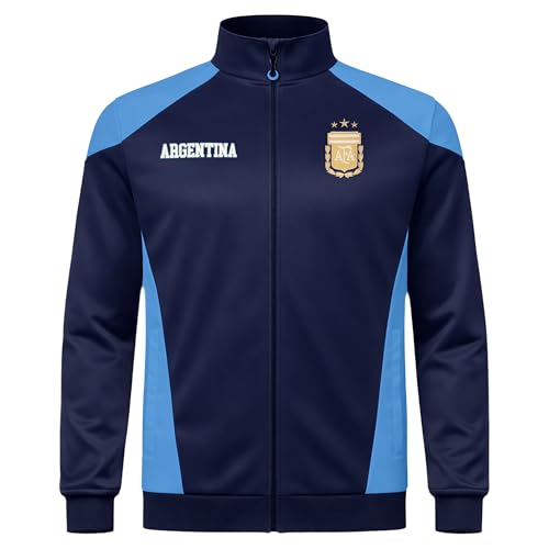 Image of Icon Sports Officially Licensed Argentine Football Association Lionel Messi Track Jacket - Unisex Adult
