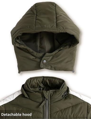 Image of Amazon Brand - Symbol Boys Boys Quilted Winter Jacket with Detachable Hood | Age 2-12 Years| Standard Length