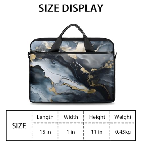Bolsa slim para laptop 15'' negro con diseño abstracto miniatura 2