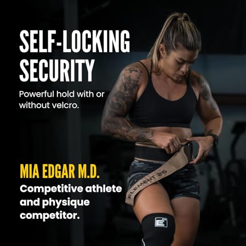 Image of Self-Locking Weight Lifting Belt | Premium Weightlifting Belt for Serious Functional Fitness, Weight Lifting, and Olympic Lifting Athletes| Lifting Belt for Men and Women (Medium, Coyote Brown)
