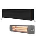 Electric Heater Cover, Waterproof 420D Oxford Wall-Mounted Patio Heater Cover Protective Infrared Heater Dustproof Covers for Outdoor Garden Backyard Hanging Heaters