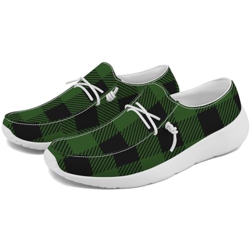 Quorax Loafers for Women Men Plaid Slip-on Shoes Casual Shoes Gifts for Men Women 5