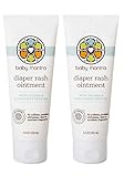 Baby Mantra Diaper Rash Ointment - EWG Verified Diaper Cream with Zinc Oxide - Best for Newborns, Babies, and Toddlers with Sensitive Skin - 3.4 Ounce Tube, Pack of 2
