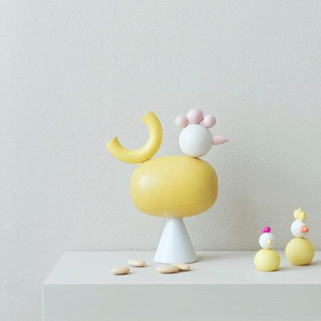 Amazon.co.jp: 超レア✩aarikka 大きな 鳥 オブジェ イエロー ピンク  