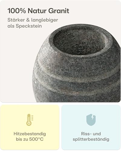 Praknu Sauna Verdampferschale Granit - Saunaei Aromaschale - Sauna Zubehör – Ansicht 3