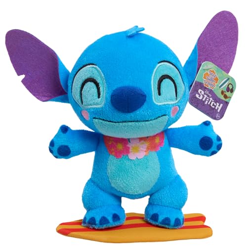 Disney Stitch That&rsquo;s So Stich Small Surfer Stitch Plush, 7 Inch Plush, Stuffed Animal, Alien, Kids...