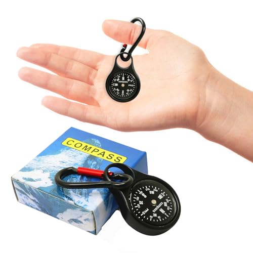 Brújula mini portátil con llavero, pack de 2 unidades miniatura 3