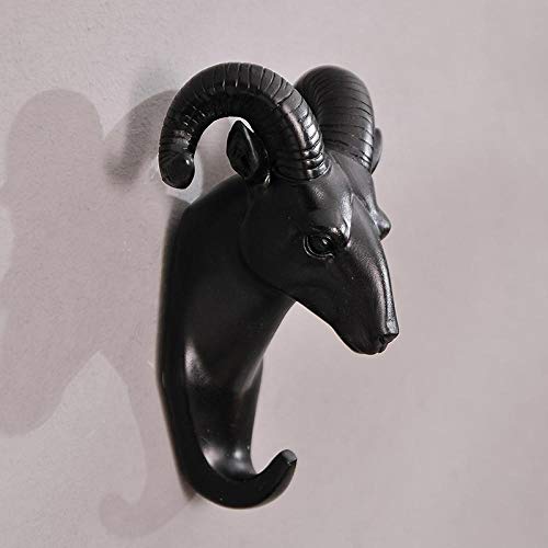 Patère murale tête d'animal 3D finition bronze créative - 6