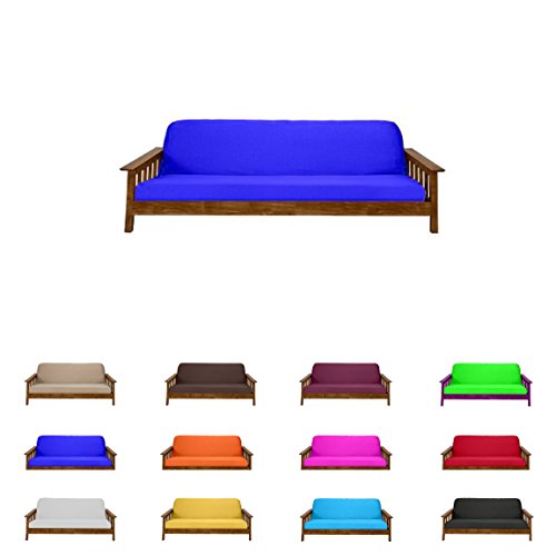 Futon Mattress Covers (Twin Splits 39 x 54, 21 x 39, Royal)