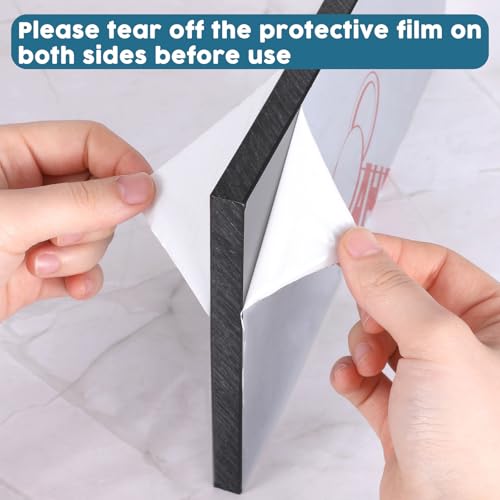 Image of 2 Pcs Hdpe Sheet 1 /2 inch Thick Size 6 inch x 12 inch High Density Polyethylene Board Solid Hard Plastic Block for Machining Home