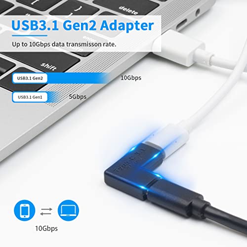 Duttek Adattatore USB C ad angolo retto, USB C