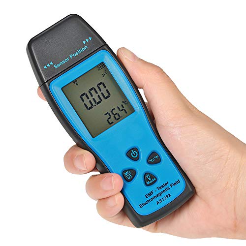 Festnight Handheld Mini Digital LCD EMF Tester Detector de Radiação de Campo Eletromagnético Medidor